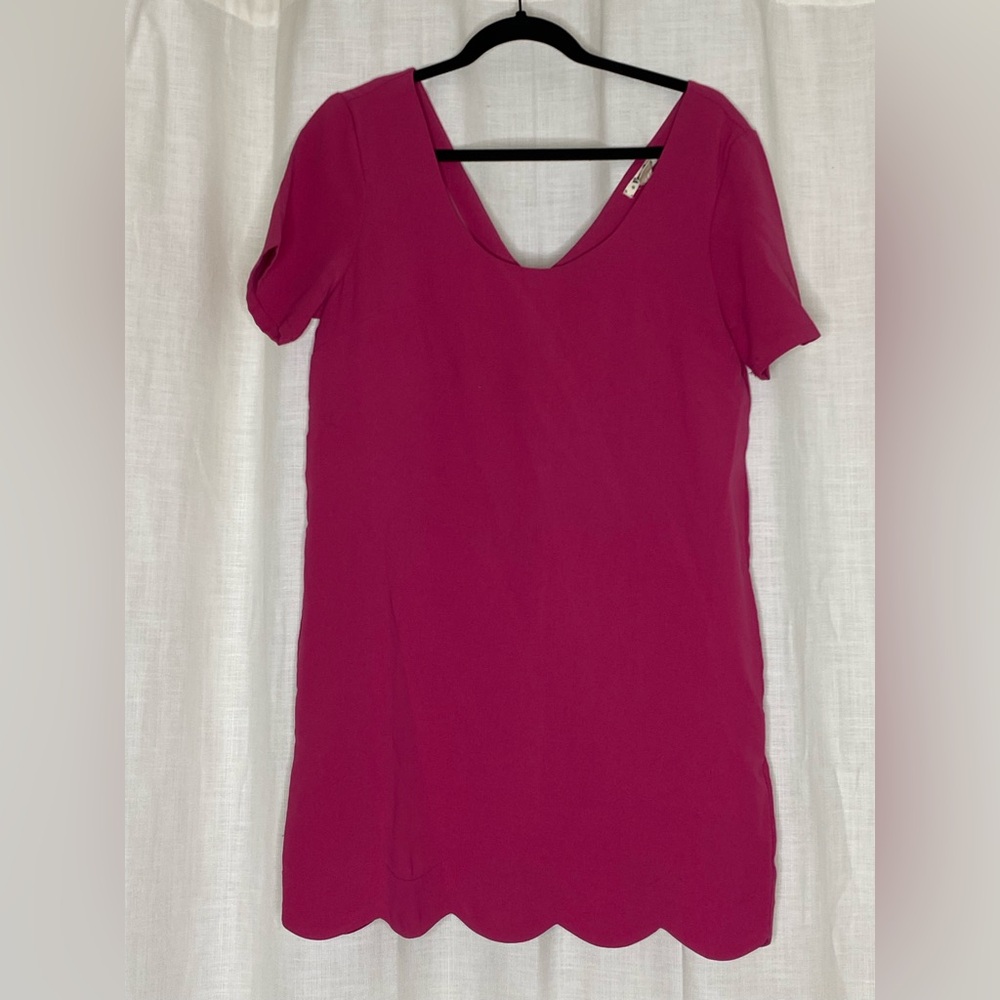 Elegant Pink Women's Dress with pockets